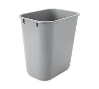 Rubbermaid Commercial Products FG295500GRAY - Papelera rectangular con tapa basculante, capacidad de 12.9 l, gris