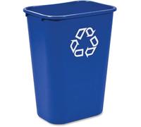 Rubbermaid Commercial Products FG295773BLUE Papelera Rectangular de Reciclaje, Azul