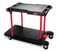 Rubbermaid Commercial Products FG430000 - Carro de servicio convertible, capacidad total de 182 kg