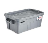 Rubbermaid Commercial Products FG9S3000GRAY Caja de Almacenamiento con Tapa, Capacidad de 53 Litros, Gris