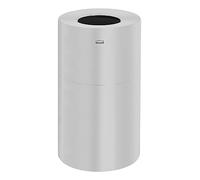 Rubbermaid Commercial Products FGAOT35SA - Papelera de 2 piezas, apertura superior, capacidad de 132 l, aluminio