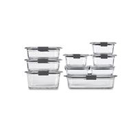 Rubbermaid Commercial Products GOBBERMAID - Juego de 9 recipientes para alimentos con tapas (18 piezas en total), varios colores