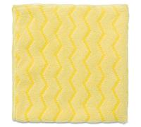 Rubbermaid Commercial Products HYGEN FGQ61000YL00 - Paños de Microfibra duraderos, 16 x 16 Pulgadas, Amarillo, Paquete de 12 paños