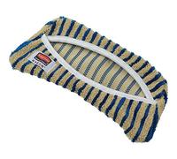 Rubbermaid Commercial Products Hygen Flexi Frame - Funda con estompajo de microfibra, con sistema Quick Connect, amarillo y azul