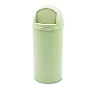 Rubbermaid Commercial Products Marshal Classic - Cubo de basura redondo, capacidad de 57 l, gris
