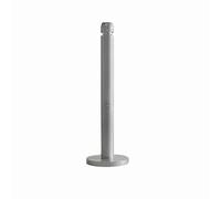 Rubbermaid Commercial Products Pole FGR1SM - Cenicero de aluminio, base con peso, gris
