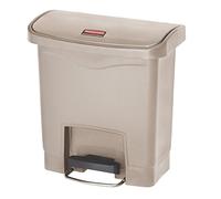 Colector de residuos con pedal SLIM JIM® Rubbermaid, capacidad 15 l, A x H x P 230 x 399 x 377 mm