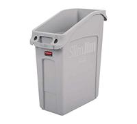 Rubbermaid Commercial Products Slim Jim 2026695 - Contenedor bajo encimera (49 L), color gris