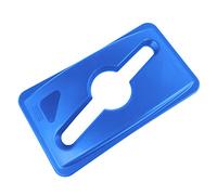 Rubbermaid Commercial Products Slim Jim - Parte superior de reciclaje, 5.4&Quot; x 12.1&Quot; x 21.1&Quot;, azul, 1