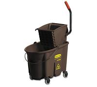 Rubbermaid Commercial WaveBreak - Combo de prensa lateral, 35 Quart, marrón, 1