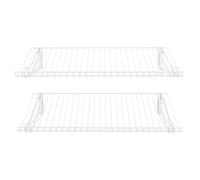 Rubbermaid Configurations - Kit de estantería de 26 Pulgadas, Juego de 2 estantes, Blanco, expandible, Armario, trastero, lavandería, organización de Garaje