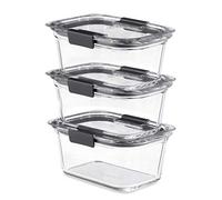 Rubbermaid - Recipientes para alimentos con tapas, paquete de 3 (6 piezas en total), juego de 3 (4.7 tazas)