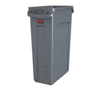 Rubbermaid Slim Jim 844637 - Contenedor con asas, color gris