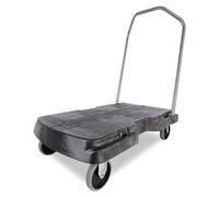 Rubbermaid Triple Trolley with Castors 2 Fixed 2 Swivel Capacity 181kg Platform L826xW521mm Ref 4401