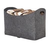 Rubberneck - Cesta para troncos (54 x 39 x 30 cm), color gris