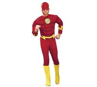 Rubbies - Disfraz de superhéroe Flash para hombre, talla M (I-888079M) M Red, Ye
