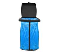 Rubbish Bin Stand - Telescopic Trash Bag Holder, Waste Storage Frame with Lid | Adjustable Garbage Organizer for Living Room Yard Lawn Camping Parties Kitchen Bathroom Outdoor Use