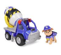 RUBBLE & CREW - PACK CAMIÓN HORMIGONERA JUGUETE Y FIGURA MIX - Patrulla Canina Juguetes - 6066540 - Juguetes Niños 3 años + - Regalo Niño 3 años +