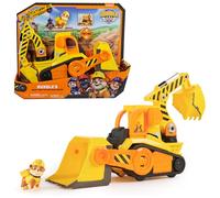 Rubble & Crew - Pack Excavadora + Figura Rubble - Patrulla Canina Juguetes - 6068074 - Juguetes Niños 3 años + - Regalo Niño 3 años +