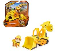 Rubble & Crew - Pack Tractor Excavadora y Figura Rubble - Patrulla Canina Juguetes - Juguetes Niños 3 años + - Regalos Niño 3 años +
