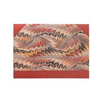 Rubedo (Cockerell Marbled Paper) Document Folder (Wrap Closure)