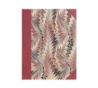 Rubedo (Cockerell Marbled Paper) Ultra Unlined Hardcover Journal: Hardcover, 120 gsm, ribbon marker, memento pouch, elastic closure