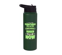 Ruben Is Here Now Nombre personalizado Ruben Stainless Steel Insulated Water Bottle