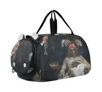 Rubens Painting Diana Hunt - Bolsa de viaje para niños, para llevar durante la noche, para niñas pequeñas, para viajes, niños, baile, Rembrandt Anatomy Lesson Dr. Deijman, Classic