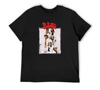 Rubettes - Camiseta de algodón para hombre, color negro, Negro , 3XL