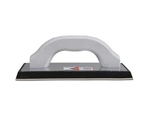 RUBI 10607 | Llana de Goma para Juntas Pro con Mango Ergonómico en Plástico | Diferentes Durezas | Lámina de Caucho Blanco Resistente a la Abrasión | Medidas: 22,5 x 10 x 1,5 cm