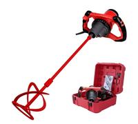 RUBI 24958 | Mezclador Eléctrico 1200W | Mezclado de Adhesivos Cementosos, Resinas, Pinturas y Otros Materiales | Caja Reductora de 2 velocidades | RUBIMIX-9 N 230V 50/60Hz + Maleta de Transporte