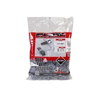 RUBI 2839 | Bridas de Nivelación para Cerámica | Brida de 1 mm para Baldosas Cerámicas de entre 3 y 12 mm | Para Formatos de 30x30 cm y Superiores | 400 unidades | BRIDA DELTA LEVEL SYSTEM