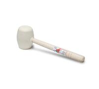Rubi 66906 Maza de Goma, Plana y Cara esférica, Blanco, 500 g