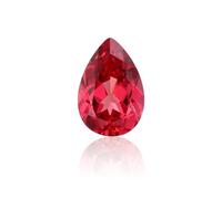 Rubí cultivado en laboratorio, piedra suelta cortada en pera, para hacer joyas, pendientes, collares, pulseras, anillos, 2.5ct，7*10mm, Gema, rubí