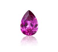 Rubí cultivado en laboratorio, piedra suelta cortada en pera, para hacer joyas, pendientes, collares, pulseras, anillos, 1.4ct，6*8mm, Gema, rubí