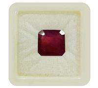 Rubí natural calibrado de 55 carat, piedra preciosa suelta, forma cuadrada, curación de chakras, piedra de nacimiento facetada,fabricación de joyas, piedra preciosa de 7 carat