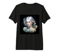 Rubia Hermosa Mujer Estilo Vintage Camiseta Premium