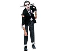 Rubie´s, dizfraz de mayordomo zombie sangriento para Halloween, estándar