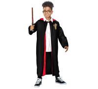 Con Licencia Niños Enrique Potter Bata Varita & Gafas Kit Carnaval By Rubies