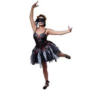 Rubie´s oficiales muertos bailarina negro disfraz de Halloween Zombie, disfraz para adultos - Large