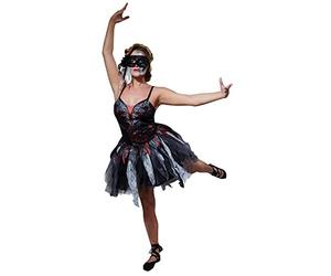 Rubie´s oficiales muertos bailarina negro disfraz de Halloween Zombie, disfraz para adultos - Large