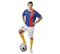 Rubies 1000134L000 Ted Lasso AFC Richmond - Uniforme de fútbol para adultos, para hombre, multicolor, grande, pecho de 43 pies, Halloween