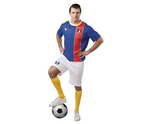 Rubies 1000134L000 Ted Lasso AFC Richmond - Uniforme de fútbol para adultos, para hombre, multicolor, grande, pecho de 43 pies, Halloween