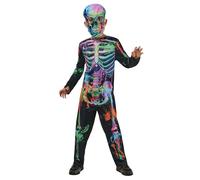 Rubie's 1001437XXS000 Bonesky - Disfraz de esqueleto de grafiti para niños, multicolor, 3 - 4 años