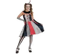 Rubies 1001699M000 - Vestido de payaso monocromático para adulto, mujer, multicolor, 14-16