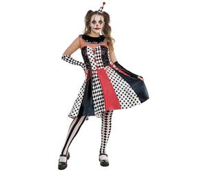 Rubies 1001699S000 - Vestido de payaso monocromático para adulto, mujer, multicolor, talla 10-12