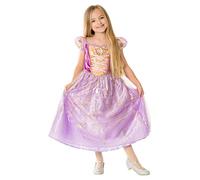 Rubie's 3011173-4 Disfraz oficial de Disney Ultimate Princess Deluxe Rapunzel para niñas, disfraz para niños, multicolor, talla S