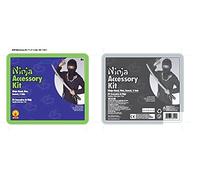 Rubies 38299NS - Kit oficial de armas de juguete con capucha ninja y espada de plástico, para niños, multicolor, talla única para Halloween