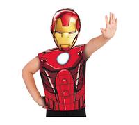Rubies -620967 - Camiseta de fiesta de disfraz de Spiderman + máscara multicolor, S-M España 620967