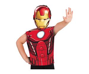 Rubies -620967 - Camiseta de fiesta de disfraz de Spiderman + máscara multicolor, S-M España 620967
